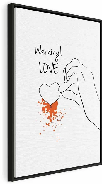Artgeist Paveikslas - Warning! Love (1 Part) Vertical