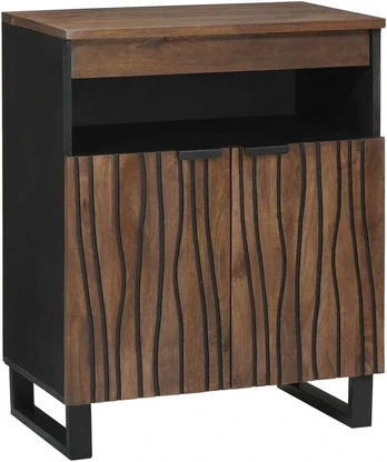 šoninis stalas 60x33.5x75 cm Solid Wood and Engineered Wood