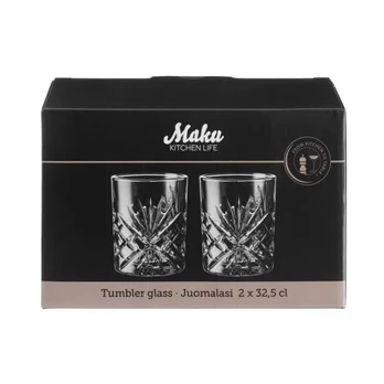 Stiklinės MAKU 325 ml, 2 vnt., pilkos spalvos