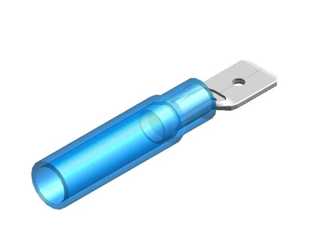 Kištukas 6.4mm raudonas 0.5-1.5mm² laidui