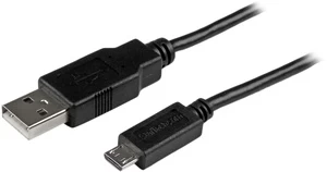 Kabelis StarTech Micro-USB Charge-and-Sync USB Type-A (4 pin) USB 2.0, USB Micro-B (5 pin), 3 m, juoda kaina