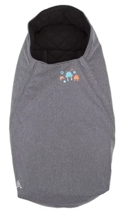 Vaikiškas miegmaišis CuddleCo Comfi Extreme Robots, juodas/pilkas, 90 cm kaina