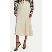 Guess Midi sijonas W6GD69 W2092 Šviesiai smėlinė Regular Fit