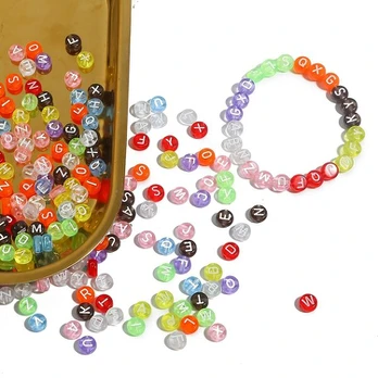 Akriliniai karoliukai, Transparent Color Beads