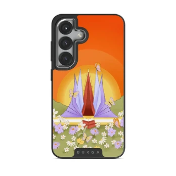 Sunrise - Samsung Galaxy S25 Case, Elite Dark (Magnetic) / Silver