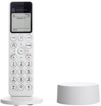 Telefonas stacionarus belaidis Motorola DOT411 balta