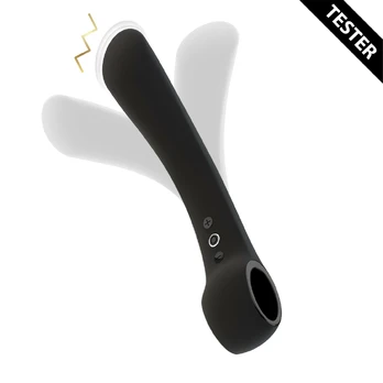 VIVE Ombra Flexible Vibration Device Black - Ergonomic Silicone Tester