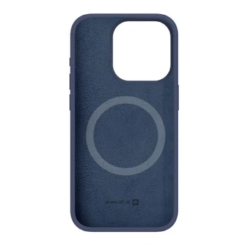 Evelatus iPhone 15 Pro Max Premium Magsafe Soft Touch silikoninis dėklas Apple Midnight Blue