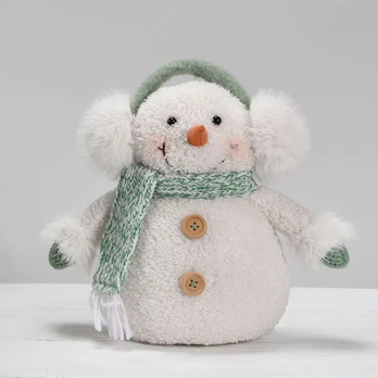 Decoration FUN EKE H26cm, snowman, green