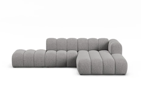Modular Right Open Corner Sofa, "Lupine", 5 Seats, 299x177x70, Light Grey