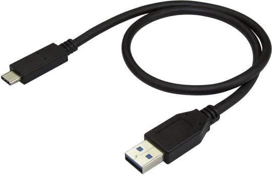 Kabelis StarTech USB-A to USB-C USB, USB-C, 0.5 m, juoda