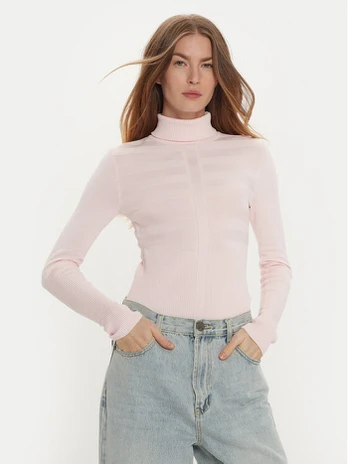 Morgan Golfas 132-MENTOS.M Rožinė Slim Fit