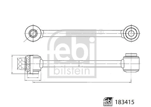 Šarnyro stabilizatorius FEBI BILSTEIN 183415