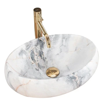 Pastatomas praustuvas REA LINDA GRANIT 48,5x34x14,5