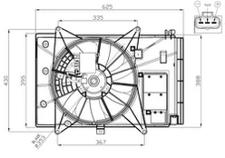 NRF NRF 47949 Radiator fan