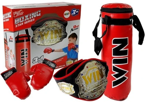 Vaikiškas bokso rinkinys Kings Sport, raudona