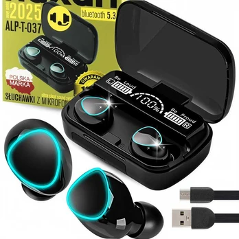 Bluetooth belaidės ausinės su „Powerbank“ įkrovimo dėklu ir Touch valdymu