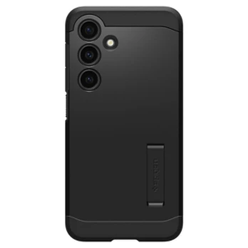 Juodas dėklas Samsung Galaxy S24 telefonui "Spigen Tough Armor"