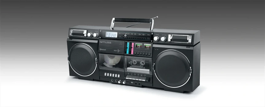 Muse M-380 GB Ghetto Blasters, Black
