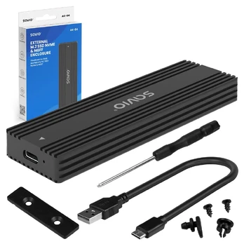 Kastīte cietajam Savio External M.2 NVMe & NGFF Combo