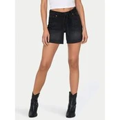 ONLY Džinsiniai šortai Gianna 15340706 Juoda Regular Fit
