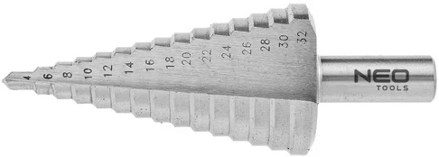 Neo Tools Pakopinis grąžtas, 4-32 mm