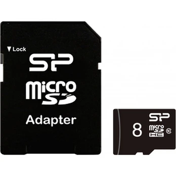 Atminties kortelė - Silicon Power memory card microSDHC 8GB Elite + adapter
