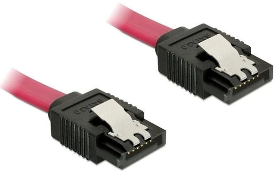 DELOCK Cable SATA 6 Gb/s 10cm tiesus/tiesus