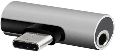 TelForceone Setty adapteris USB-C - garso lizdas 3,5 mm + USB-C AD-C-JC-7 skiltis