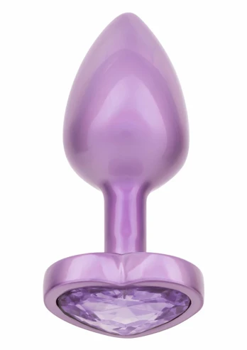 Diamond Širdies kamštukas mažas violetinis