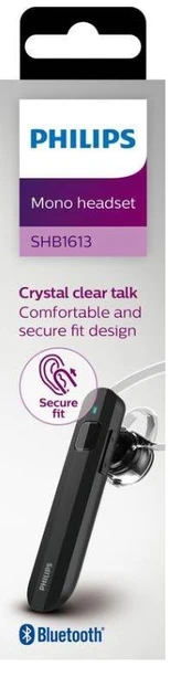 Philips SHB1603 telefonas, juodas (30849)
