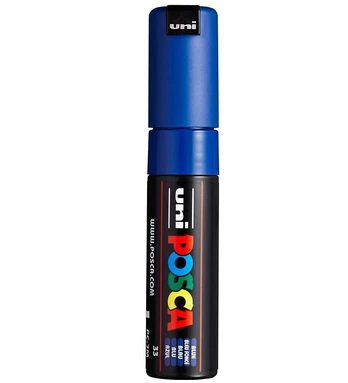 Akrilinis žymeklis Uni Mitsubishi, 7 mm, mėlyna