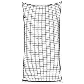Priekabos tinklas su elastine virve, juodas, 7x3,5m, PP