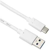 Kabelis USB PremiumCord USB-A - USB-C 3 m Baltas (ku31ck3w)