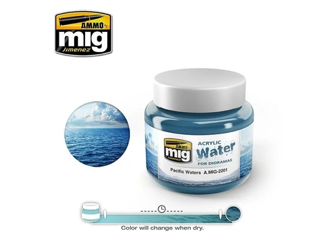 AMMO by MIG Jimenez AMMO MIG - Akrilinis vanduo PACIFIC WATERS, 250ml, 2201