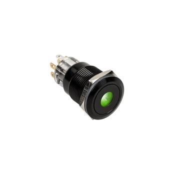 DimasTech Vandalism switch/button 19mm, Blackline Dot - RGB