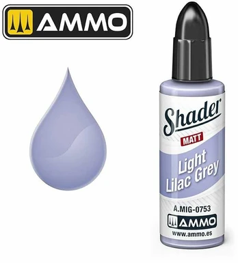 AMMO by MIG Jimenez AMMO MIG - Matinis SHADER dažai Light Lilac Pilkas, 10 ml, 0753
