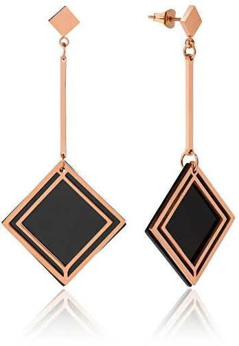 Troli Elegant bicolor steel earrings