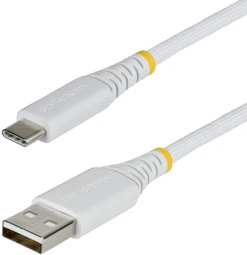Kabelis USB StarTech USB 2.0 3 m USB A USB C 0,48 Gbit/s 15 W Baltas (USB2AC3MBRWH)