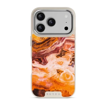 Pumpkin Spice - Orange iPhone 17 Pro Case, Elite Light (MagSafe) / Silver