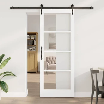Slankios durys Balta ir juoda 83 x 211 cm
