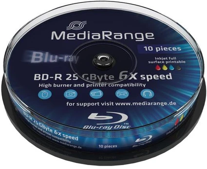 MediaRange BD-R 25 GB 6x10 vnt (MR500)