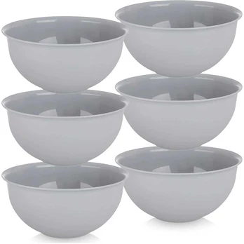 Plastikiniai dubenėliai 13 cm 6 vnt.