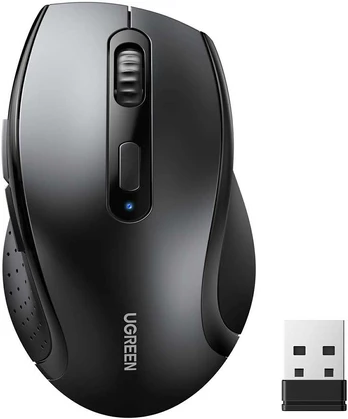 Ugreen Belaidė kompiuterinė pelė 2.4GHz, juoda