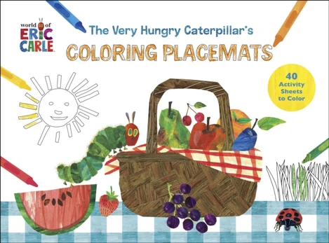 Very Hungry Coloring Placemats, 40 Activity Sheets to Color