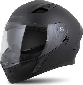 Motociklininko šalmas Cassida Orbit Solid Matte Juodas/Juodas