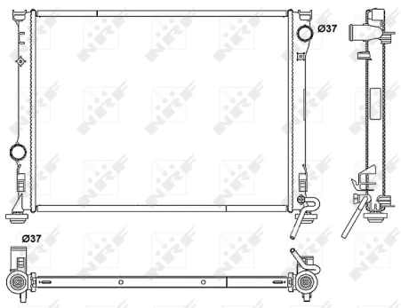 Variklio radiatorius NRF NRF 53041