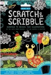 Kolorowe Baloniki Minic Scratch & Scribble insektai