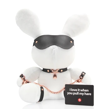Shots Rabbit Bondage - Velvet - Large - Baltas