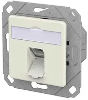 METZ CONNECT Anschlussdose E-DAT C6A IDC 1 Port UPk reinwei